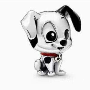 S925 Sterling Silver Dalmatian Puppy Charm Bracelet